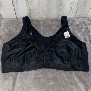 0625 Serenada 50C Black Front Clasp Bra